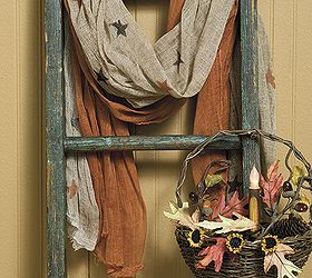 weathered ladder, home decor, repurposing upcycling