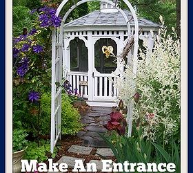 gardening arbor gates entrance lush, curb appeal, fences, flowers, gardening, landscape, repurposing upcycling