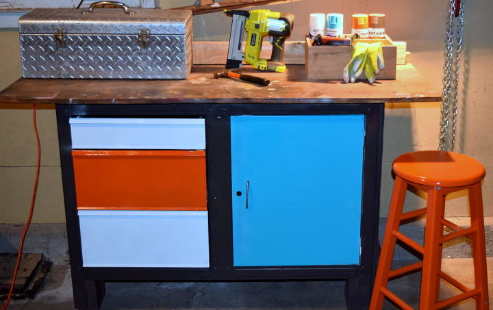 workbench habitat restore refresh, painted furniture