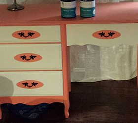 painted furniture desk upcycle, chalk paint, painted furniture, Before Endurance was added