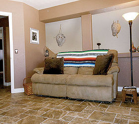 home renovation redo floors painting, flooring, home improvement, kitchen design, tile flooring, tiling, Upstairs Loft