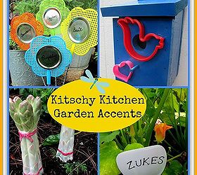 gardening decor kitchen utensils, container gardening, crafts, gardening, repurposing upcycling