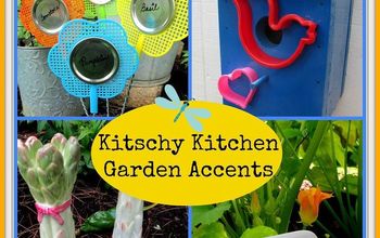  Os encantadores de jardim Decoração de jardim feita com utensílios de cozinha