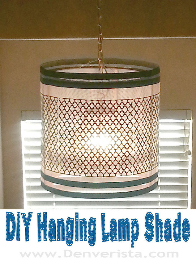 diy hanging lamp shade pottery barn, crafts, diy, lighting