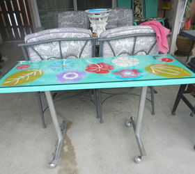 3 chair bench paid 7 00 yard sale, outdoor furniture, painted furniture