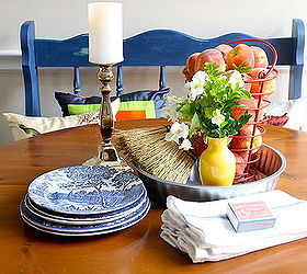 an adorable tabletop vignette from farm store items, home decor