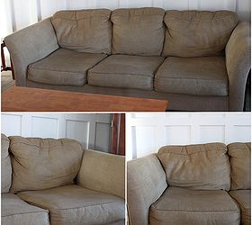 how to make a saggy sofa look brand new, home maintenance repairs, painted furniture