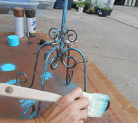 how to use spray paint to create an easy faux copper patina
