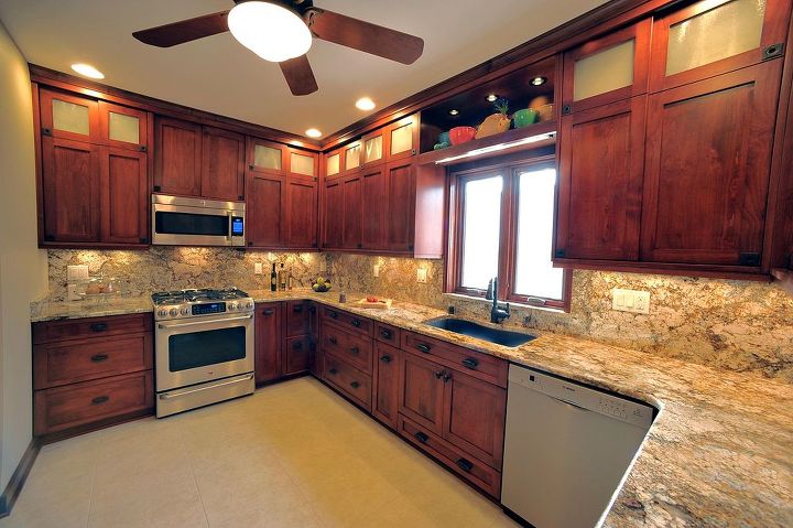 kitchen remodel granite countertop bungalow, countertops, home improvement, kitchen cabinets, kitchen design