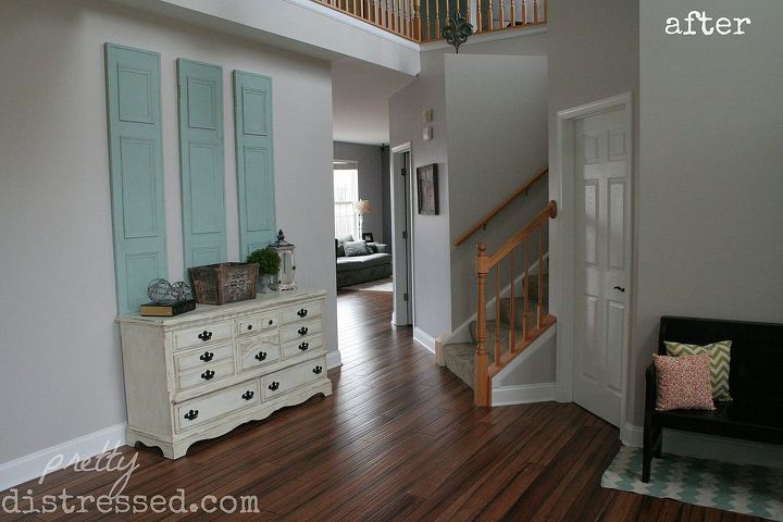foyer redo entryway makeover, foyer, home decor, paint colors, painting