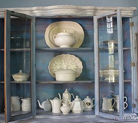 china hutch makeover, painted furniture