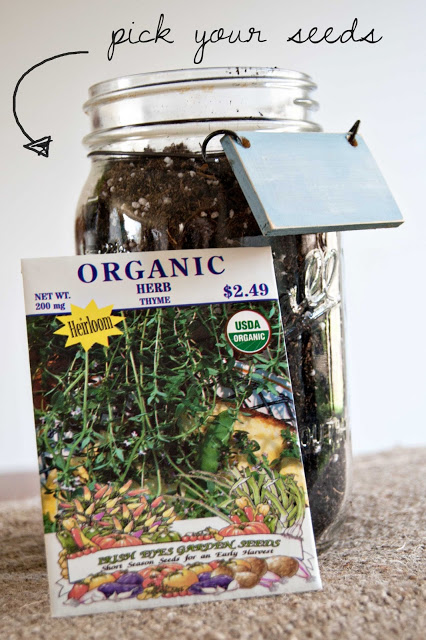 mason jar herb garden, gardening, mason jars, repurposing upcycling