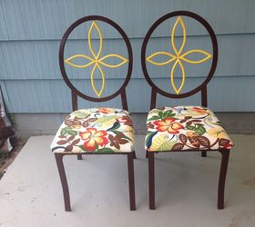 table chair makeover rescue fire salvage, painted furniture