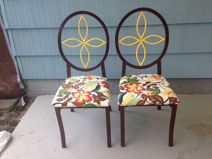 table chair makeover rescue fire salvage, painted furniture