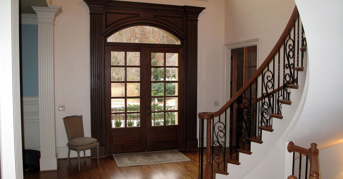 Staining Door Trim For A Grand Entryway Hometalk