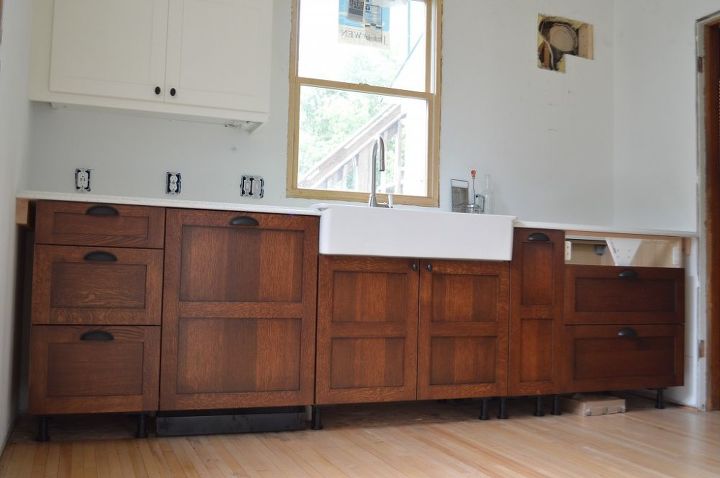 Staining Kitchen Cabinets At Home Hometalk Kitchen Cabinets Staining Wood Diy Home Improvement Design