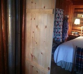 q pallet staining barn door log cabin, doors, paint colors, painting, looking in