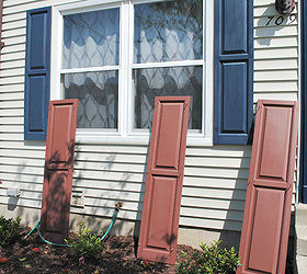 easy shutter makeover improving curb appeal, curb appeal, diy, how to, paint colors, painting