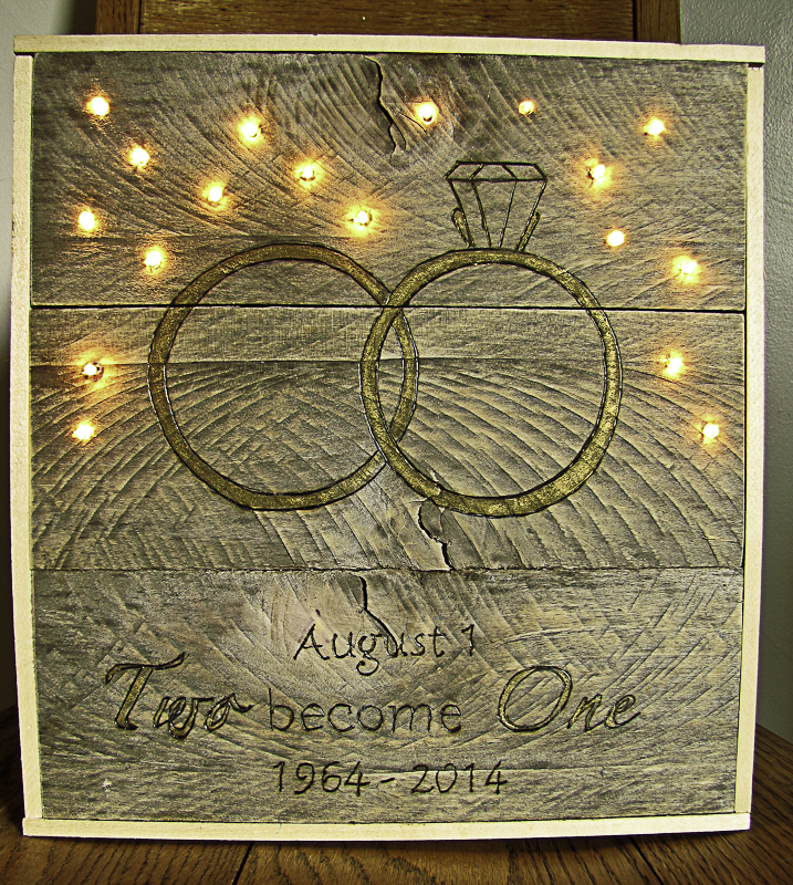 woodworking wedding anniversary art project, crafts, woodworking projects