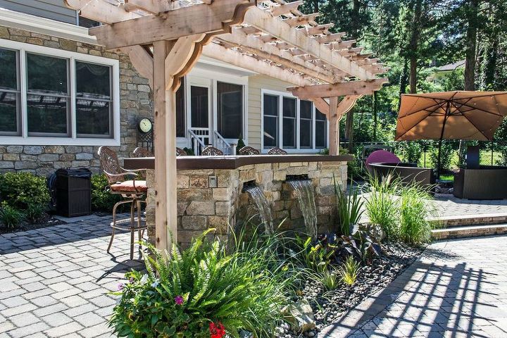backyard ideas dream amenities, decks, patio, pool designs, Custom Outdoor Bar