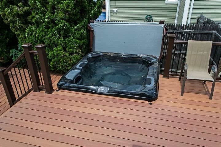 backyard ideas hot tub complete experience, decks, outdoor living, pool designs, spas, Hot Tub Covers