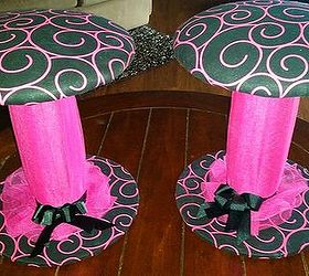 i started making stools from empty cable spools, diy, repurposing upcycling, reupholster