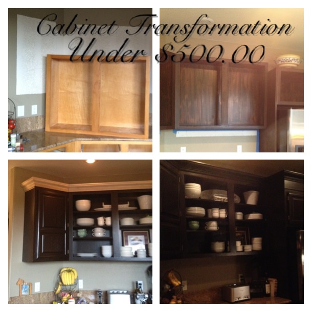kitchen cabinets stain redo java budget, kitchen cabinets, painting, A ton of LOOK for a fraction of the cost