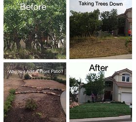 curb appeal front yard landscape makeover, curb appeal, gardening, landscape, outdoor living, patio