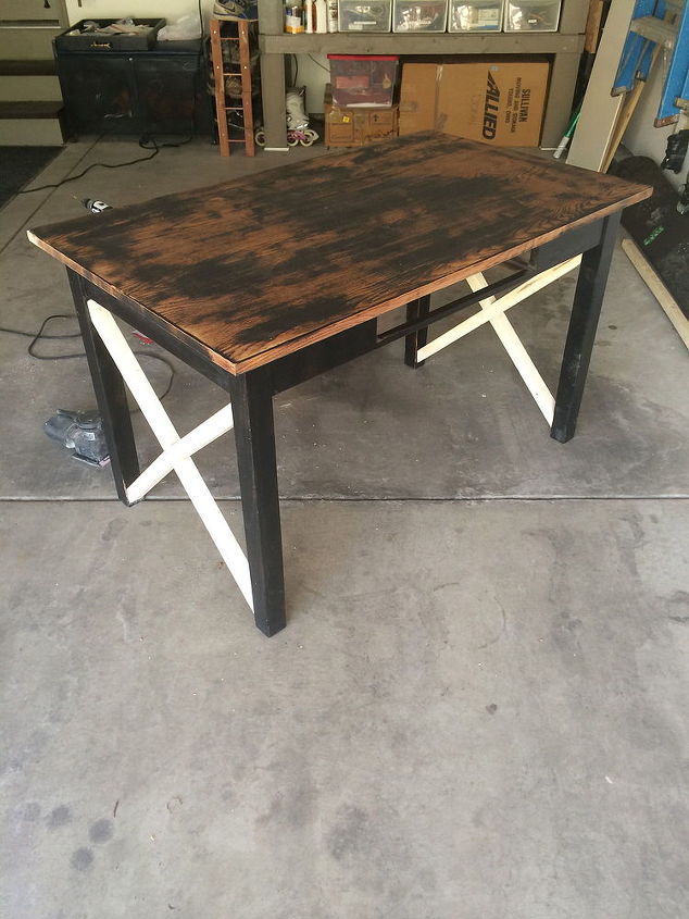 woodworking side table desk upcycle office, painted furniture, woodworking projects