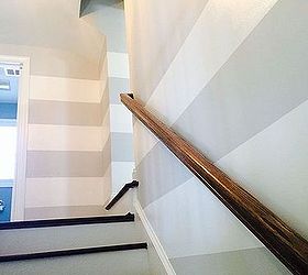 home decor stairway landing makeover, foyer, home decor, painting, stairs, wall decor