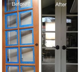 doors home office painted redo, diy, doors, painting, woodworking projects