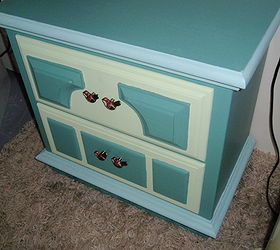painted furniture nightstand antique refinish, painted furniture