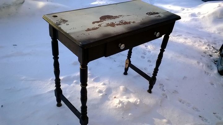 road rescue side table, painted furniture