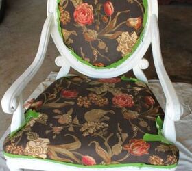 how to reupholster armchair vintage, painted furniture, reupholster
