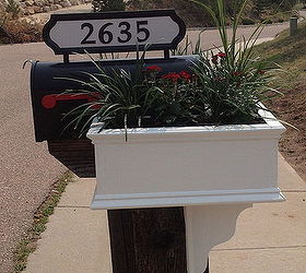 curb appeal mailbox planter makeover, curb appeal, diy, flowers, gardening, shabby chic, woodworking projects