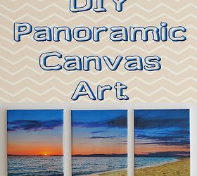 diy panoramic canvas art, crafts, home decor, wall decor