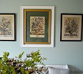 wall art botanical prints, dining room ideas, home decor, repurposing upcycling, wall decor