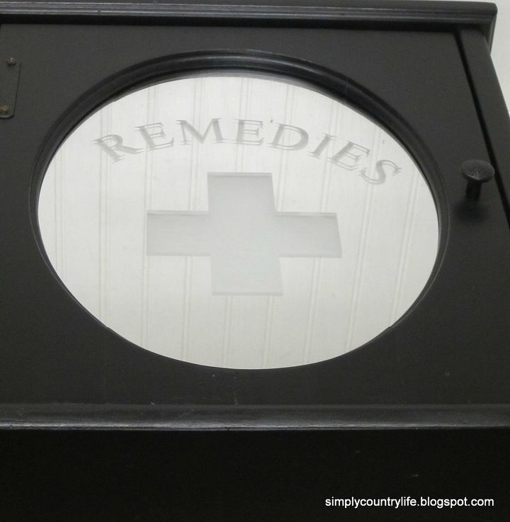 upcycle redo glass etching medicine cabinet, painted furniture, repurposing upcycling