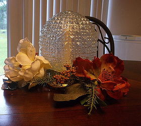 table decor globe light upcycle, home decor, repurposing upcycling