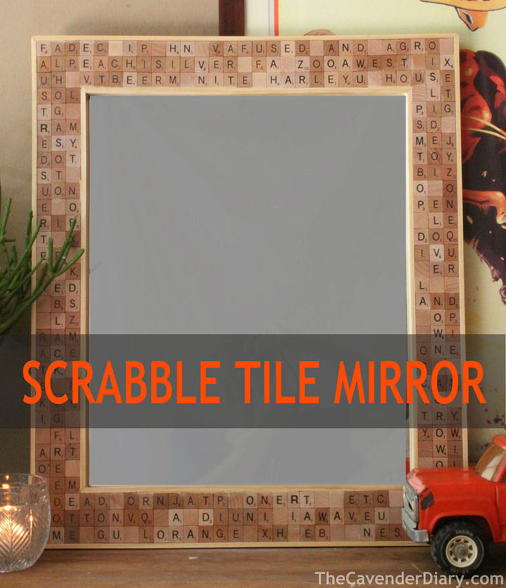 espejo de azulejos de scrabble