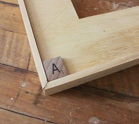 diy mirror scrabble tile, crafts, wall decor, woodworking projects