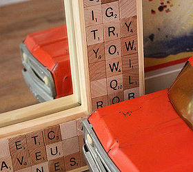 diy mirror scrabble tile, crafts, wall decor, woodworking projects