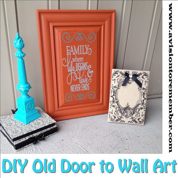 transforme uma velha porta de armrio em uma pintura de parede 1hourproject