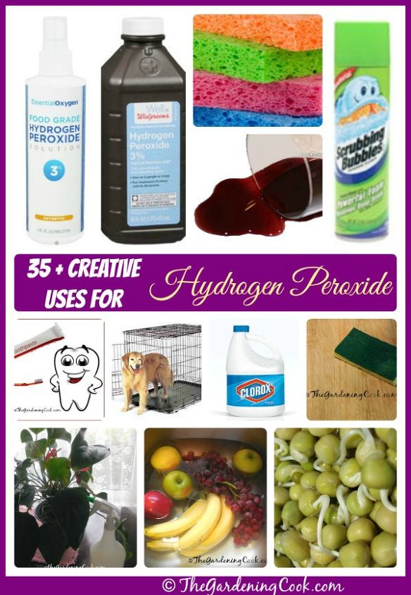 35 unusual uses for hydrogen peroxide, cleaning tips, home maintenance repairs