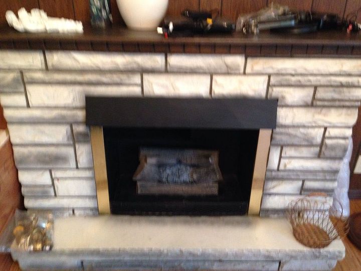 ugly electric fireplace needs updating, fireplaces mantels, home decor