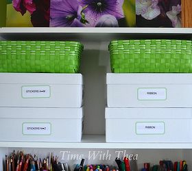 inexpensive and unexpected items to store your craft supplies, craft rooms, organizing, shelving ideas, storage ideas