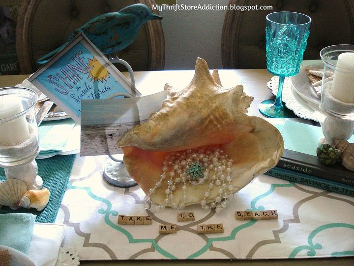 take me to the beach tablescape