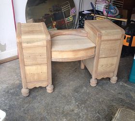 giving a 1942 vanity table a new life