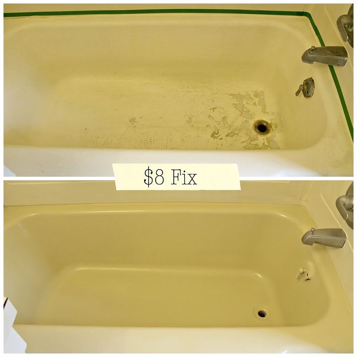 how to fix chipped bathtub floor, bathroom ideas, diy, home maintenance repairs, how to