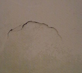 a crack on the shower floor base